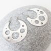 Aros de plata mapuche agujeros