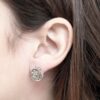 Pendientes de plata espiral gruesa martele - Imagen 2